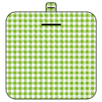 Thickened Waterproof Picnic Blanket - Portable Outdoor Beach Mat for Camping and Hiking 150*200cm(Green Plaid)