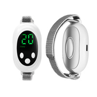 White Portable Sleep Aid Device - EMS Pulse Relaxation &amp; Stress Relief Gadget with LED Display, Adjustable Wrist Strap
