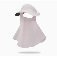 Light Pink Women's UV Protection Sun Hat with Detachable Neck Flap and Wide Brim