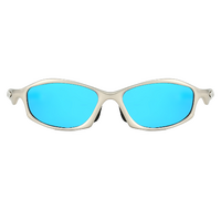 Light Blue Lens Stylish Sports Sunglasses with UV Protection, for Outdoor Activities