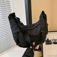 Black Stylish Olive Green Crossbody Bag with Adjustable Strap - Comfortable and Practical