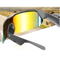 Colorful Cycling Sports Bluetooth Glasses with UV Protection and Fast Charging - Wireless Audio and Enhanced Visibility