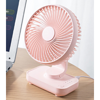 Pink Portable Mini Fan - Compact, Quiet, and Rechargeable for Personal Cooling