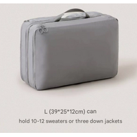 Grey Big Size Multifunctional Compact Travel Organizer Bag Stores 6-8 Essentials for Easy Access