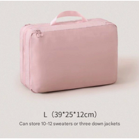 Pink Big Size Multifunctional Compact Travel Organizer Bag Stores 6-8 Essentials for Easy Access