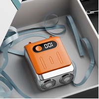 Orange Electric Shaver - Compact and Portable, USB Rechargeable with Digital Display, Ergonomic Design