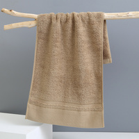 Khaki Luxury 100% Cotton Face Towel Set - 3-Piece Thick &amp; Absorbent Towels