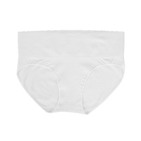 L White 3-Pack High-Waist Microfiber Shaping Briefs - Seamless Full-Coverage Tummy Control Panties