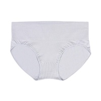 S Gray 3-Pack High-Waist Microfiber Shaping Briefs - Seamless Full-Coverage Tummy Control Panties