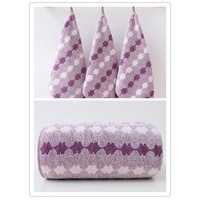 Purple Premium Coral Fleece Towel Set - 1 Bath Towel (88x170cm) + 3 Hand Towels (35x35cm) - Soft, Absorbent, and Quick-Drying