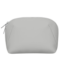 Grey Large Capacity Multi-functional PU Digital Storage Organizer Bag, Waterproof &amp; Portable, for Cables, Chargers, and Accessories