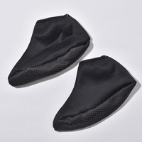6 Pairs Women&#39;s Cozy Black Non-Slip Mid-Calf Socks - Warm Fleece-Lined High-Top Floor Socks for Fall &amp; Winter