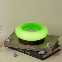 Green Donut Table Lamp - Rechargeable Touch Control LED