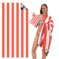 TW13 - Double-Sided Printed Beach Towel - Soft Microfiber - 100x180cm
