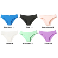 Comfortable Cotton Low-Waist Underwear, Breathable and Soft, Set of 6 Colors size S