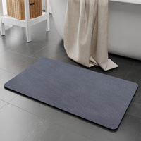 Blue Quick-Dry Absorbent Non-Slip Bath Rug for Bathroom, Kitchen &amp; Entryway 50x80cm