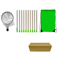 Telescoping Fruit Picker - Apple, Peach, Persimmon Harvesting Tool with Collection Bag, High Reach Fruit Catcher 4m