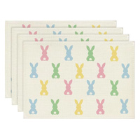 Easter Cotton-Linen Placemats - Set of 4 Anti-Stain Table Mats(Style 16)