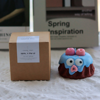 Blue Cake Candle - Cute Soy Wax Candle, Gift for Friends (Gardenia)