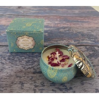 Small Scented Candle Set - 4 Soy Wax Candles, Travel Candle Set (Freesia)