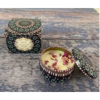 Small Scented Candle Set - 4 Soy Wax Candles, Travel Candle Set (Black Forest)