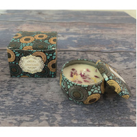 Small Scented Candle Set - 4 Soy Wax Candles, Travel Candle Set (Strawberry)
