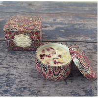 Small Scented Candle Set - 4 Soy Wax Candles, Travel Candle Set (Osmanthus)