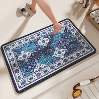 Non-Slip Diatomaceous Earth Bath Mat - Quick-Dry, Durable Toilet Rug 50x80cm