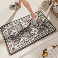 Non-Slip Diatomaceous Earth Bath Mat - Quick-Dry, Durable Toilet Rug 40x60cm