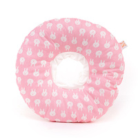 2 pcs Pink Rabbit Soft Pet Recovery Collar - Comfortable Anti-Lick Cone for Cats &amp; Dogs Size M