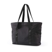 Black Stylish and Practical Water-Resistant Tote Bag for Daily Use &amp; Yoga – Spacious with Convenient Compartments