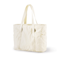 Off White Stylish and Practical Water-Resistant Tote Bag for Daily Use &amp; Yoga - Spacious with Convenient Compartments
