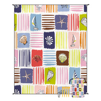 Style STD-001-30 Colorful Quick Dry Beach Mat Sand Proof Waterproof Outdoor Picnic Blanket - Compact &amp; Lightweight