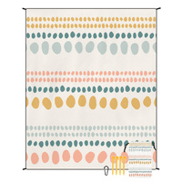 Style STD-001-34 Colorful Quick Dry Beach Mat Sand Proof Waterproof Outdoor Picnic Blanket - Compact &amp; Lightweight