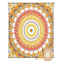 Style STD-001-39 Colorful Quick Dry Beach Mat Sand Proof Waterproof Outdoor Picnic Blanket - Compact &amp; Lightweight