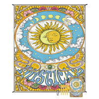 Style STD-001-41 Colorful Quick Dry Beach Mat Sand Proof Waterproof Outdoor Picnic Blanket - Compact &amp; Lightweight