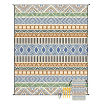 Style STD-001-44 Colorful Quick Dry Beach Mat Sand Proof Waterproof Outdoor Picnic Blanket - Compact &amp; Lightweight