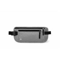 Light Grey Nylon Travel Waist Pack - Waterproof, RFID Blocking, Lightweight