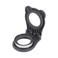 3 Pcs Grey Round Sandwich Sealer &amp; Cutter - Safe Hand Guard Design, DIY Pocket Bread Mold