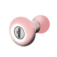 2 Pcs Pink Mini Massage Gun - 6-Speed Muscle Relaxer, USB Rechargeable, Portable Fascia Massager for Home Use