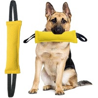 Yellow Durable 2-Pack Tug-of-War Dog Training Toy - Tear-Resistant, Safe &amp; Interactive for All Breeds