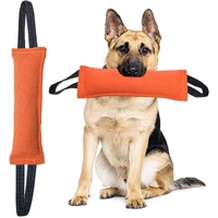 Orange Durable 2-Pack Tug-of-War Dog Training Toy - Tear-Resistant, Safe &amp; Interactive for All Breeds