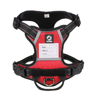 Size XL Red Reflective No-Pull Dog Harness - Adjustable &amp; Durable for Large Breeds, Anti-Escape Design