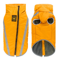 Size 4XL Yellow Reflective Winter Dog Jacket - Warm &amp; Waterproof Outdoor Coat for Large Breeds