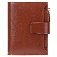 Brown Premium Genuine Leather RFID Blocking Women&#39;s Wallet - Lightweight, Multi-Functional, and Stylish