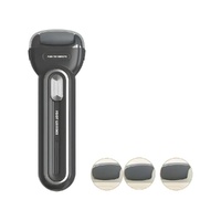 Black Electric Foot Grinder with USB Charging - Dual-Speed Callus Remover for Smooth, Exfoliated Feet