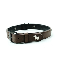 2 PCS Soft Leather Dog Collar - Adjustable &amp; Durable for Medium/Large Dogs M-(58*2.5cm)
