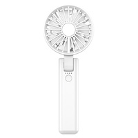 Dual-Blade Portable Neck Fan - Rechargeable USB Fan with Carabiner
