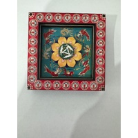 2-PCS 3D Wooden Fridge Magnet - Dunhuang Art Style, Creative Gift (Style 6)