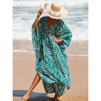 Style 4 Loose Fit Caftan Dress - Resort Style Beach Coverup for Women
